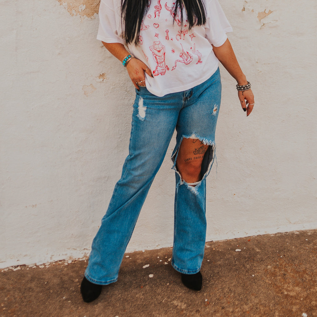 The Jenna Distressed Jeans