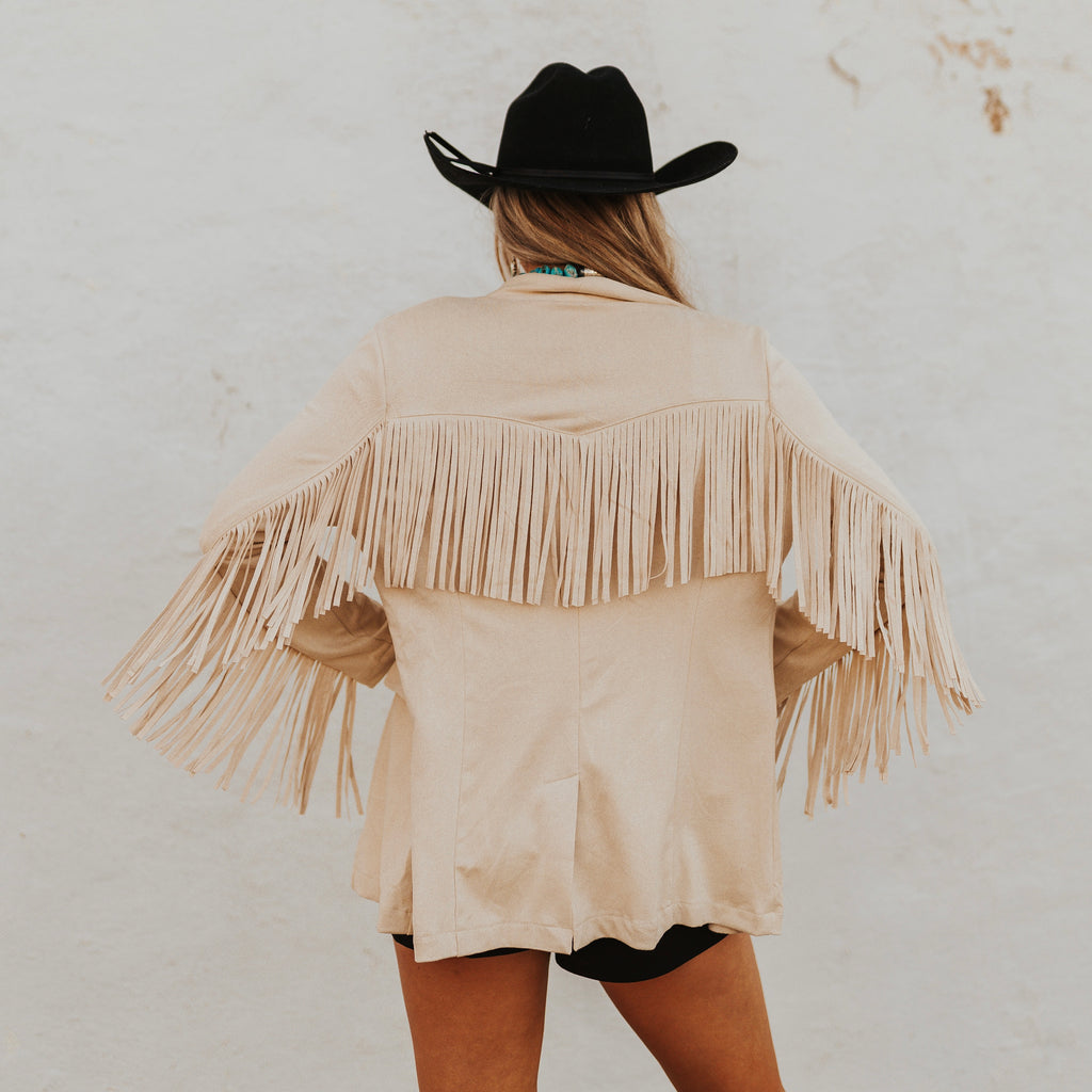 The Lilian Fringe Suede Jacket