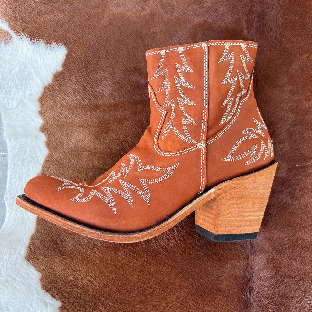 The Amarillo Tan Liberty Black Bootie