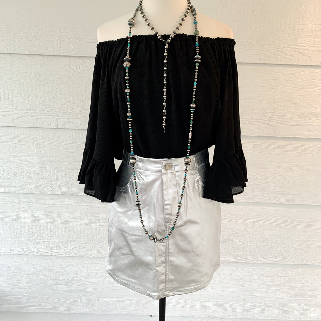 The Cosmic Silver Skirt