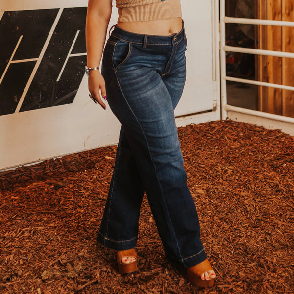 The Ashten Kancan Wide Leg Jeans