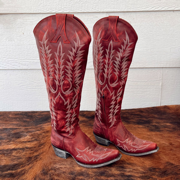 The Relaxed Old Gringo Mayra Boots In Red