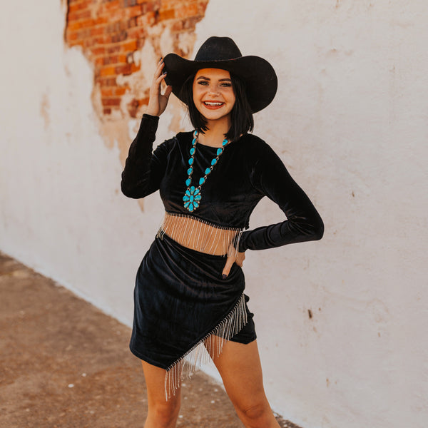 The Martha Velvet Rhinestone Set