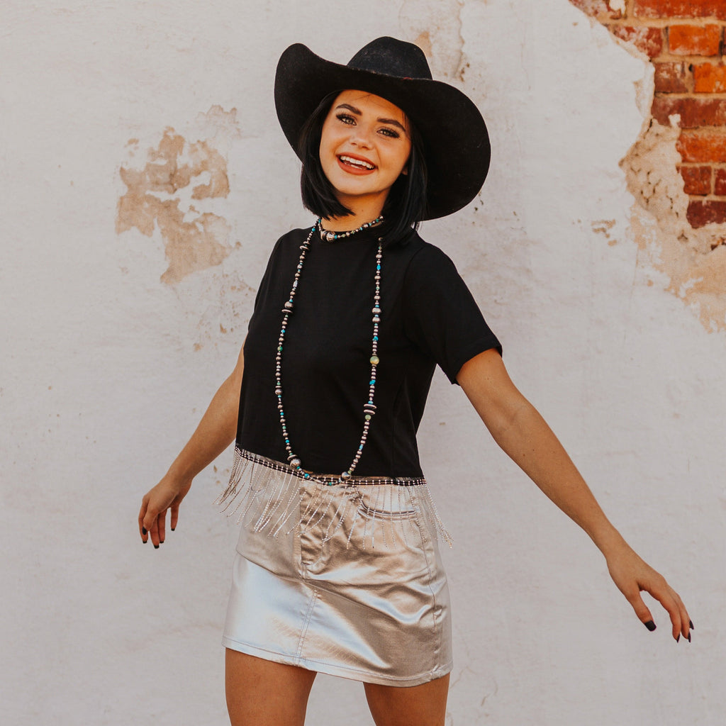 The Bad Habit Rhinestone Crop Top