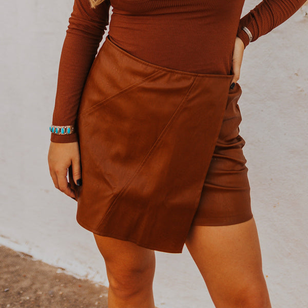 The Maya Leather Skirt