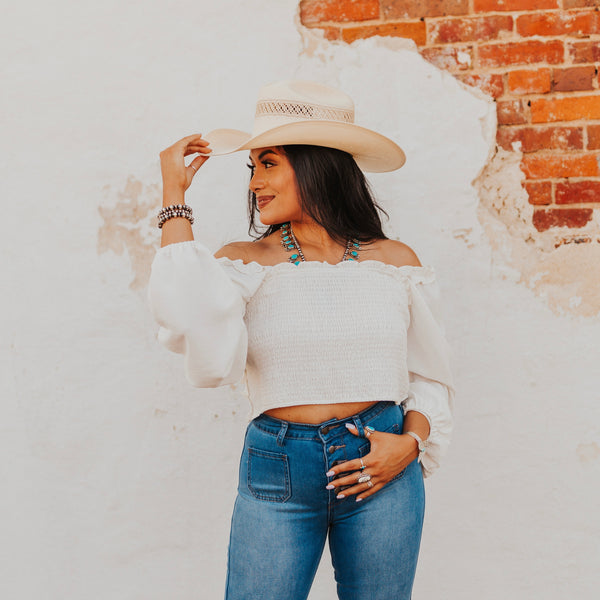 The Leah Smocked Top