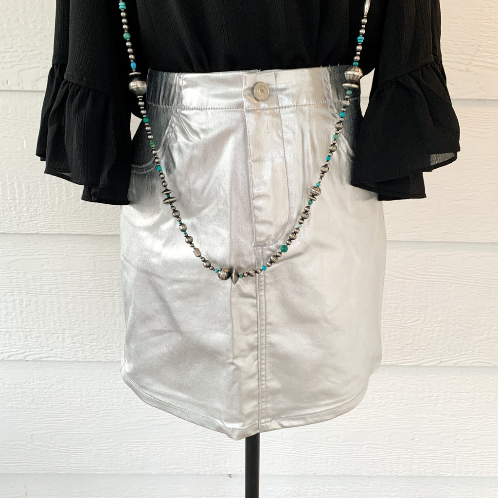 The Cosmic Silver Skirt