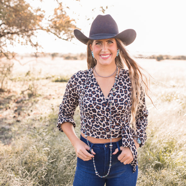 The Andi Leopard Crop Top