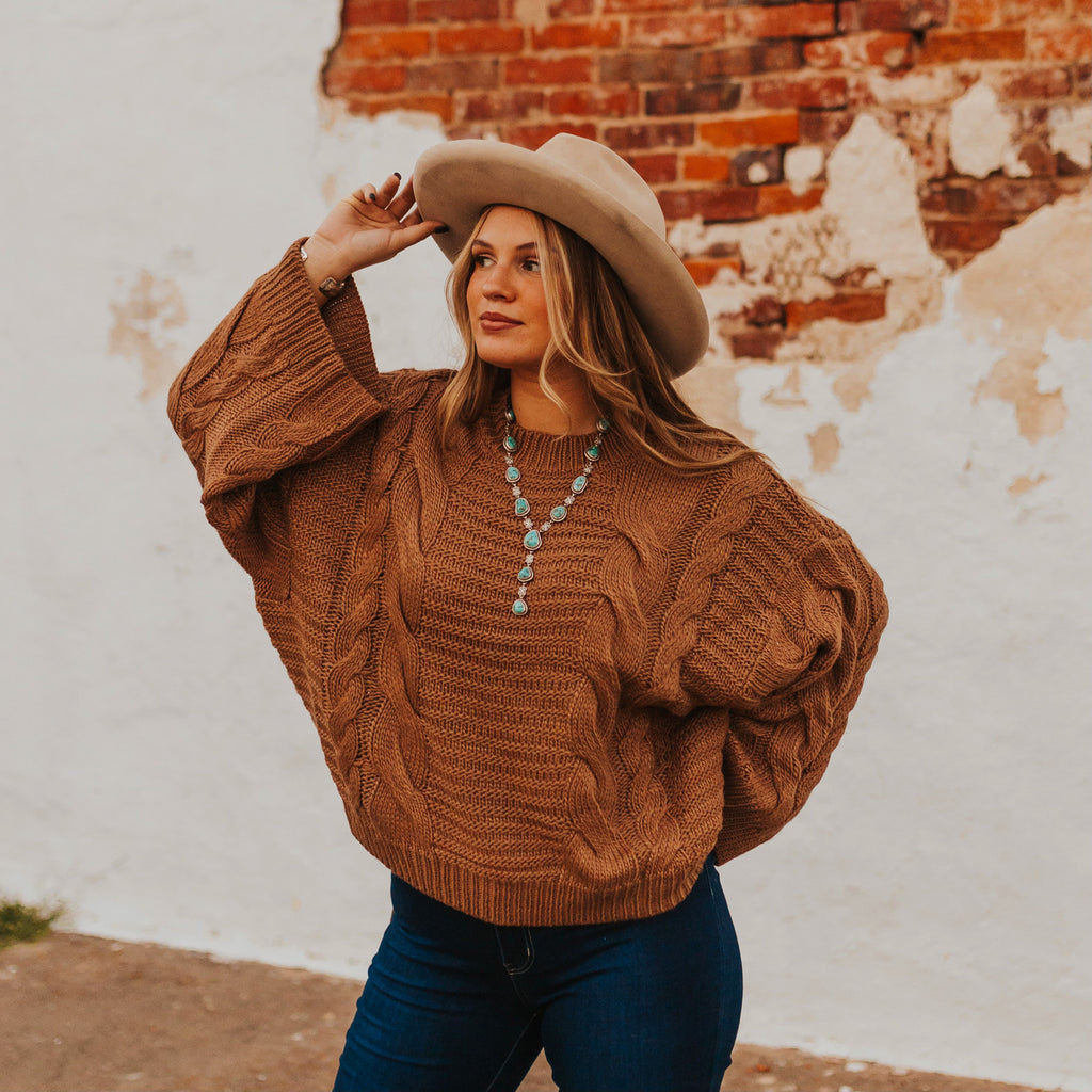 The Dylan Oversized Cable Knit Sweater