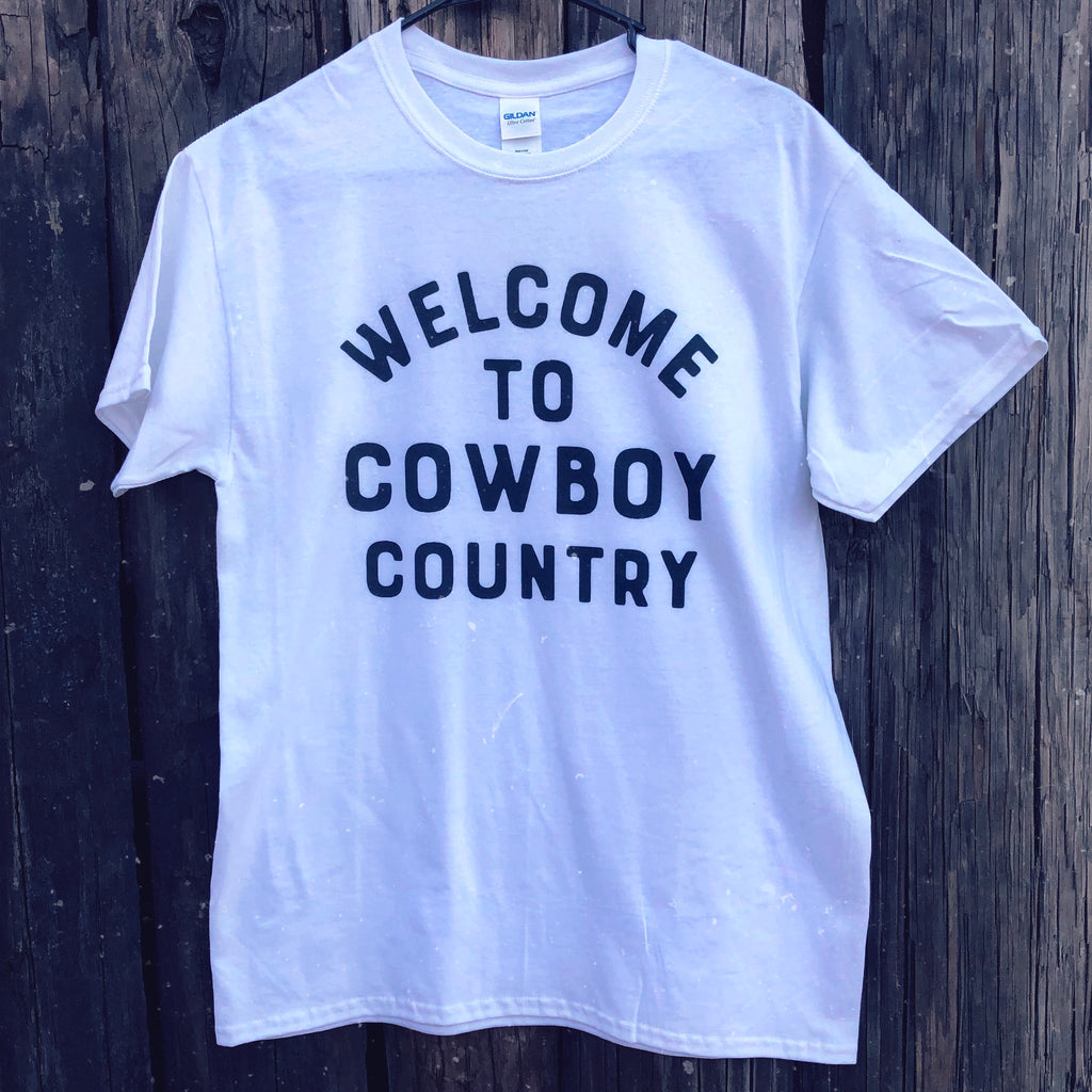 "Welcome To Cowboy Country" Short Sleeve Tee