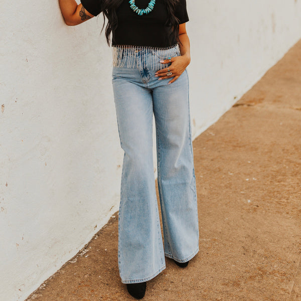The Kaylie Wide Leg Jeans
