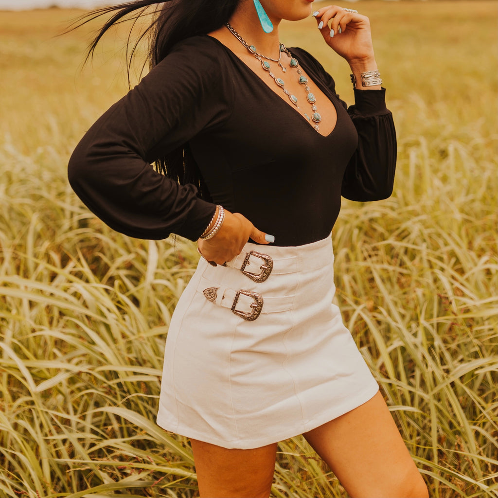 The Cheyenne Western Buckle Skirt