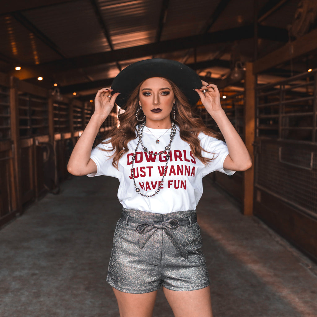 “Cowgirls Just Wanna Have Fun” Tee