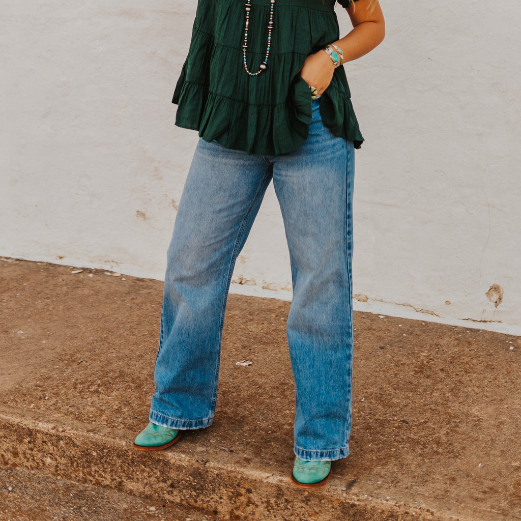 The Waco Wide Leg Jeans by Kancan