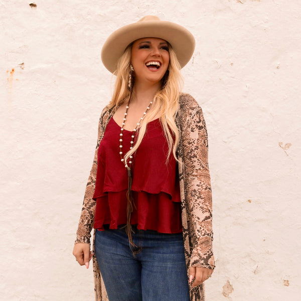 The Colby Satin Tank